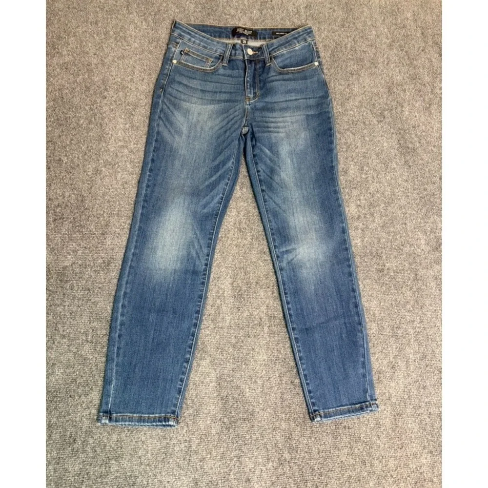 Judy Blue Relaxed Fit Jeans Womens Medium Wash Tapered Denim JB821103-JS Size 29